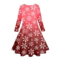 thumbnail image 5 of LUOGENLI Dresses for Girls 14-16 for Kids Toddler Girls Christmas Trees Deer Print Christmas Long Sleeve Party Princess Dress Girls Dresses 10-12 White Girls Dresses Red 10-13 Years, 5 of 5