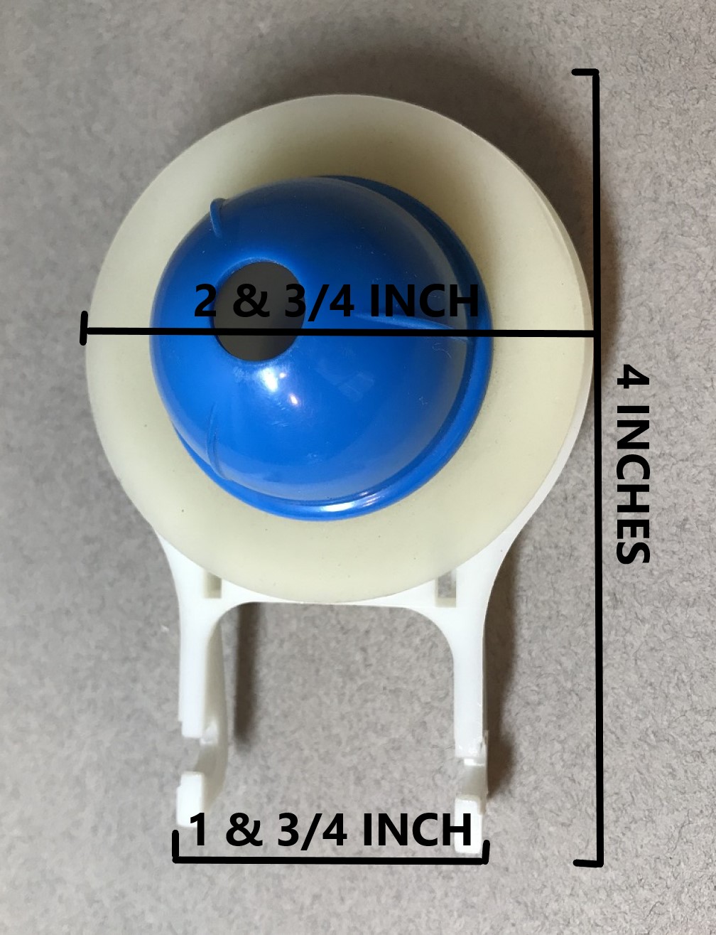 2 Inch Flapper Valve Replacement, HighImpact ABS Plastic, With Two