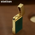 thumbnail image 4 of Kerosene lighter, Top Metal Pocket Lighter Daily Use, Sold Without Fuel.,SKU00936-黑头璀璨星光绿, 4 of 15