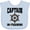 AE-Light Blue, variant on Inktastic Captain in Training Boys or Girls Baby Bib