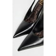 thumbnail image 4 of Sam Edelman Odette Black Leather Pointed Toe Slingback Stiletto Heeled Pumps (Black Leather, 6), 4 of 5
