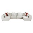thumbnail image 3 of Lexicon Franz Chenille 6-Piece Modular Sectional in Beige, 3 of 12