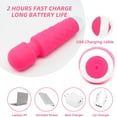 thumbnail image 2 of USB Rechargeable Powerful Wand Massager for Women Waterproof Personal Massager with 8 Speeds 20 Vibration Modes Handheld Cordless, 2 of 5