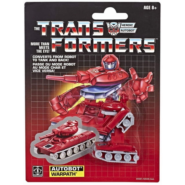 Figura de acción Transformers G1 Autobot Warpath Reissue 7,5 cm