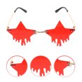 thumbnail image 3 of 1 Pair Star Eyeglasses Party Rimless Sunglasses Party Favors Party Eyeglasses Props, 3 of 8