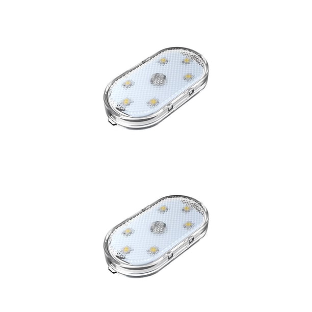 Scienceny Paquete de 2 luces de coche, Sensor táctil USB, vehículo Universal, camión, Interior automotriz, decoración de lectura, lámpara de Blanco 2piezas