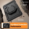 thumbnail image 5 of for Lenovo Idea Tab/ Tab K11 Gen 2 Case 11 2025, 360 Rotating Shockproof Cover with Stand, Handle, Shoulder Strap (TB336FU/TB330FU), Black, 5 of 7