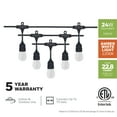 Honeywell 24' LED Indoor/Outdoor String Lights, 12 Warm White Lights