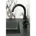 thumbnail image 4 of Kingston Brass KSD2210RX Belknap One-Handle 1-Hole Bathroom Faucet with Deck Plate and Push Pop-Up Drain in Matte Black, 4 of 7