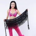 thumbnail image 3 of XIAOCHA Dancer Tassel Skirt Mini Sequin Belly Women Club Costume Skirt Wrap Skirt, 3 of 5