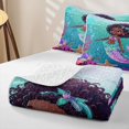 thumbnail image 4 of Erosebridal Cute Mermaid Twin Quilt Set,Coral Underwater Art Twin Coverlet Set For Girls,2 Pieces, 4 of 7