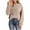 Coffee, variant on Kaemgyyd Hoodies for Women Casual Lightweight Solid Textured Sweatshirt Loose Long Sleeve Crew Neck Pullover with Pocket
