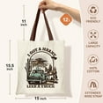thumbnail image 3 of Vintage Canvas Tote Bag Western Cowboys Aesthetic Tote Durable Reusable Shopping Bags for Groceries Music Inspired Gifts, 3 of 7