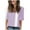 Purple-01, variant on Ultrave Casual Tops for Womens Shirts V Neck 1/2 Sleeve Casual Print Summer Outfits