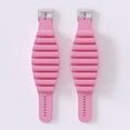 thumbnail image 7 of 2PCS Wrist Weight Bracelet Adjustable Silicone Wrist Ankle Strap Running Yoga Pilates Training Exercise Fitness Equipment 1KG (2Pcs Black), 7 of 7