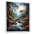 thumbnail image 2 of Designart "Liquid Art: Enchanting Forest" Forest Floater Framed Wall Art Prints, 2 of 5