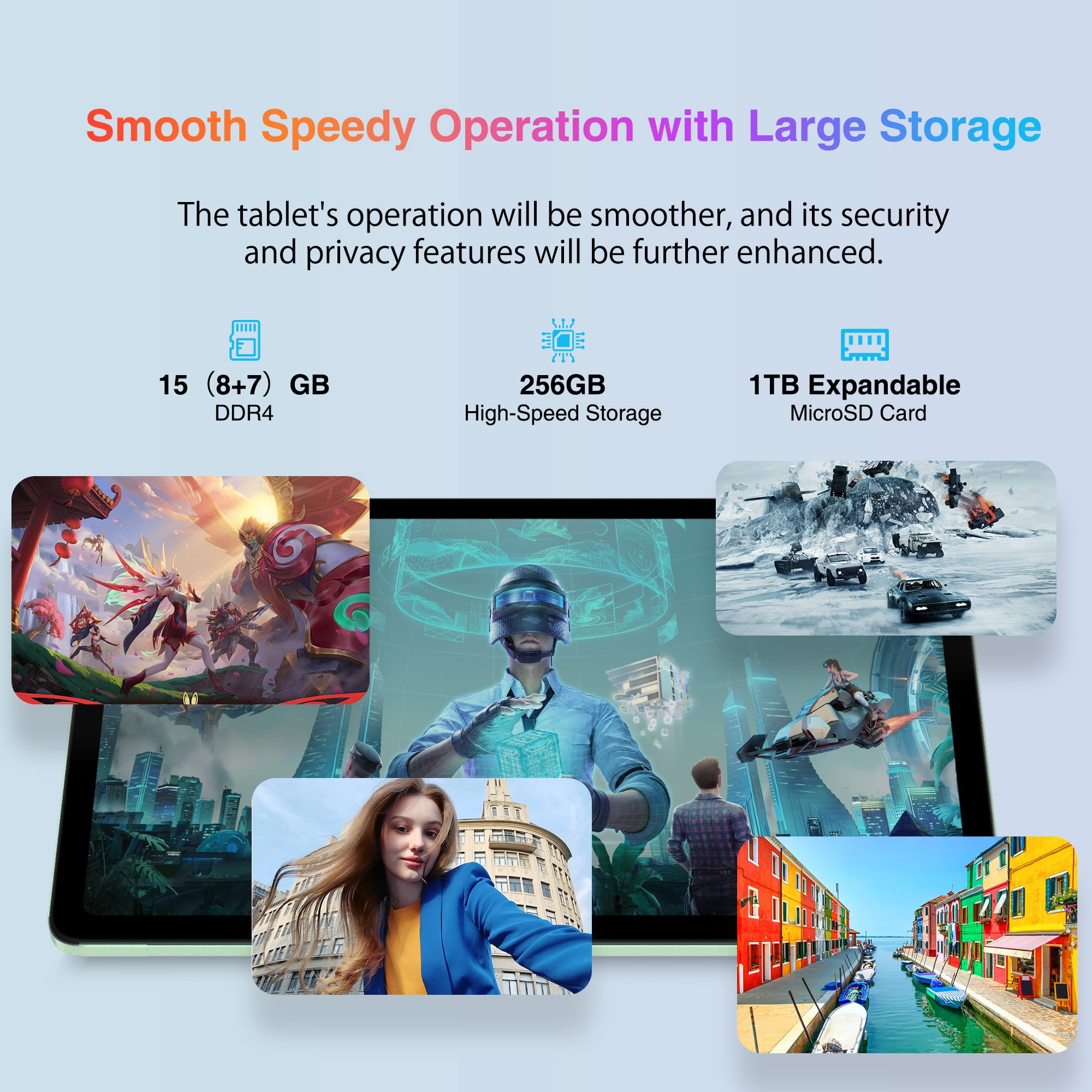 DOOGEE T20 Tablet 10.4 inch, 15GB (8+7GB) RAM+256GB ROM/1TB, 2000×1200 FHD+ 2K Display, Octa-Core, 8300mAh, Android 12 4G LTE Dual SIM Tablets, TÜV Certified, Widevine L1, 16MP+8MP, WiFi,Type C