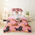 thumbnail image 2 of Homewish Pet Dachshund Twin Duvet Cover,Cute Animal Twin Bedding,Pink,Pink Reversible,2 Pieces,1 Duvet Cover and 1 Pillowcase, 2 of 6