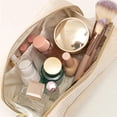 thumbnail image 7 of Women Cosmetic Bag Corduroy Solid Color Makeup Pouch Travel Portable Wash Toiletry Storage Bag Organizer Purse (Pink L,3PCS), 7 of 7