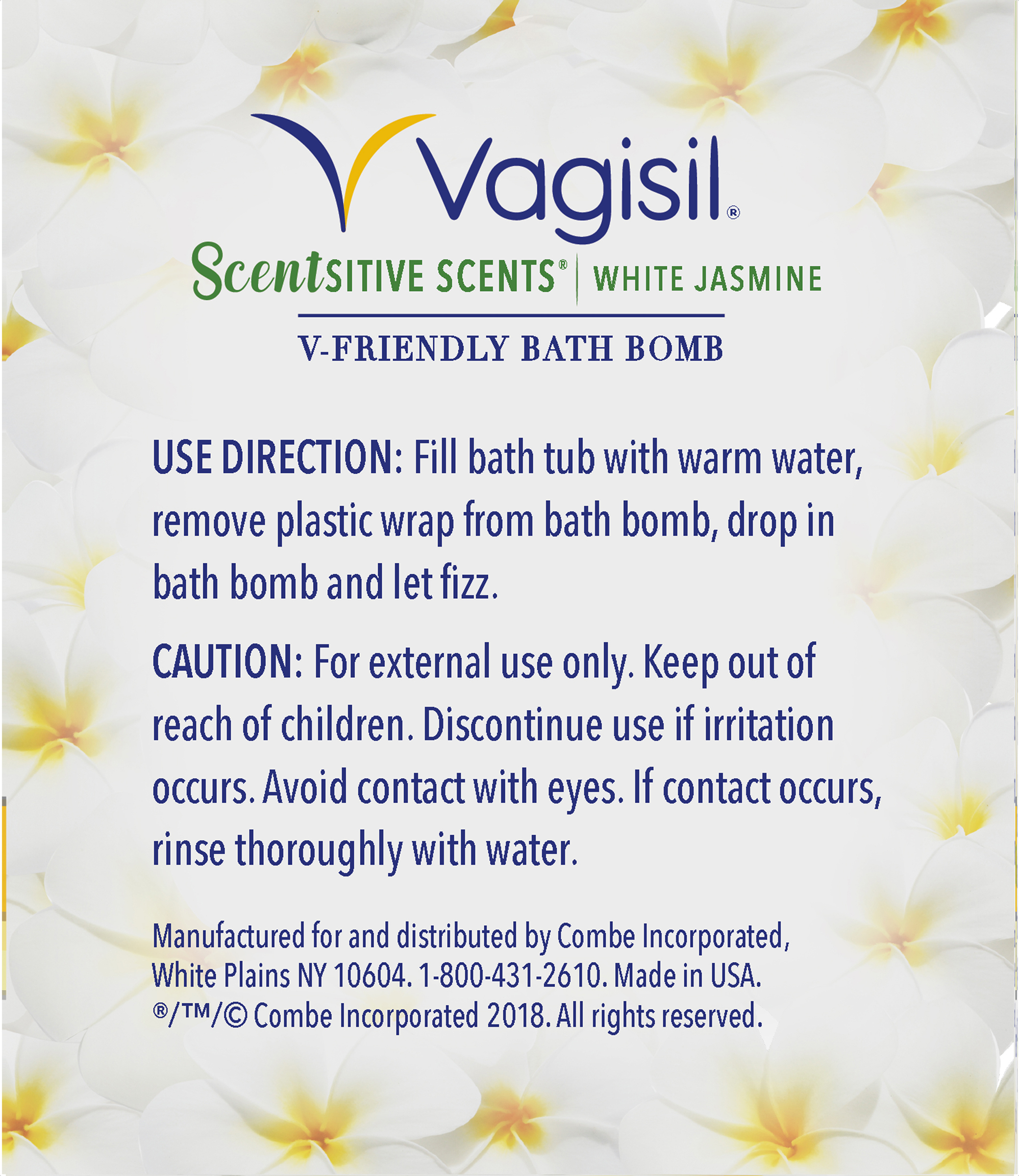 Vagisil White Jasmine V-Friendly Bath Bomb - image 2 of 4