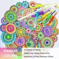 thumbnail image 2 of Fenmay Glitter Pens, 100 Pack Glitter Gel Pens Vibrant Color with Case Set for Adult Coloring, Drawing, Doodling & Crafts, Durable & Comfortable Grip, 2 of 8