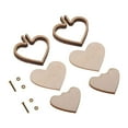 thumbnail image 3 of KLKCMS 2 Set DIY Wooden Cross Stitch Hoop Mini Embroidery Frame Craft heart, 3 of 9