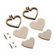 thumbnail image 3 of 2 aros de bordar pequeños, marcos de madera para punto de cruz, ideales para manualidades. corazón, 3 of 9