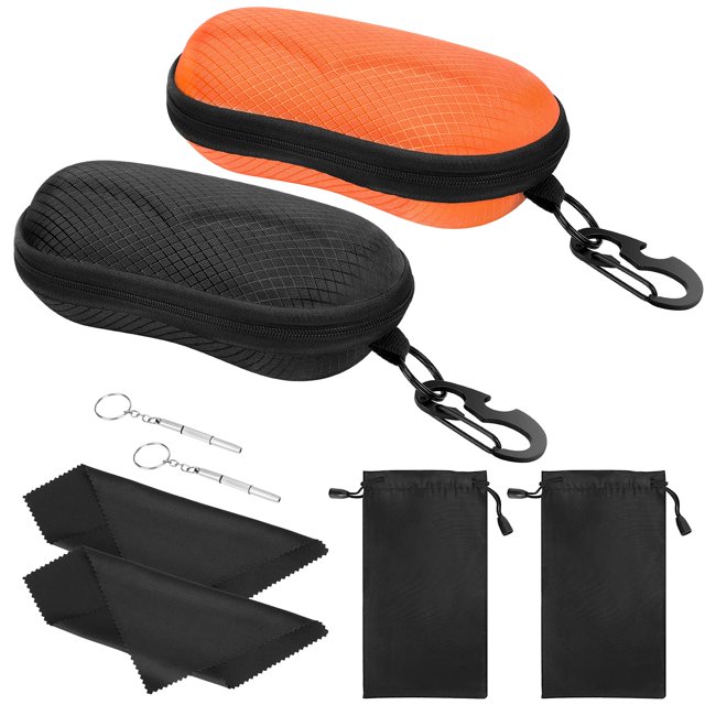 Funda para gafas MoKo EVA, carcasa semirrígida con gancho y destornillador