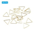 thumbnail image 3 of Uxcell Beading Hoop Earrings, 60Pcs Triangle Hoop Earring for DIY Crafts Jewelry Making(20mm, Gold), 3 of 6