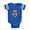 Royal Blue, variant on CafePress - Don't Eat The Play Doh! - Cute Infant Baby Football Bodysuit