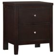 thumbnail image 2 of Bedside Nightstands, Garrett Cappuccino 2-Drawer Rectangular Nightstand, Cappuccino Wooden Nightstands,Solid Wood+Mdf Nightstands With Storage, Furniture Bedroom Furniture Nightstands, 2 of 12