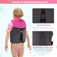 thumbnail image 2 of Koorium Kids Swim Vest Life Jacket Youth,Toddler Flotation Buoyancy Swimsuit Trainer Vests Swimming Aid Jacket for Boys/Girls,Rose, 2 of 9