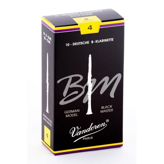 Black Master Bb Clarinet Reeds, Box of 10 (4)