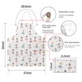 thumbnail image 7 of Ballet Princess Pattern Apron-Garden Aprons for Women with Pockets-Cotton Linen Waterproof Kitchen Cooking Gardening Aprons Adjustable for Kitchen,Cooking,BBQ and Salon 33x27 Inch, 7 of 7