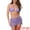 Light Purple, variant on DARING DIVA Women's Water Ripples Colorblock Halter Bikini Set X-Small Green White