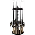 thumbnail image 3 of Round Spinning Rod Holder for Freshwater Poles  Gear  and Accessories | Fishing Rack with Rod Clips for Garage Organization, 3 of 4