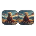 thumbnail image 7 of Windshield Sun Shade, Meditating Golden Retriever Foldable Car Sun Shade Windshield for Front, 2 Pieces, 7 of 7