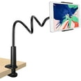 thumbnail image 1 of Gooseneck Tablet Holder, Tablet Holder - Flexible Adjustable Arm In Bed For Ipad / Mobile Phone / Switch / Samsung Galaxy Tabs / Kindle Fire Hd Etc., 90cm Total Length (Black), 1 of 6