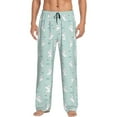 thumbnail image 2 of Kdxio Playing Rabbit Print Men's Sleep Pajama Pant Lounge Pants with Pockets, 2 of 8