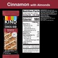 thumbnail image 2 of Breakfast Cereal Bar, Cinnamon with Almonds, Gluten Free Snacks, 9.3oz Box, 6 count, 2 of 5