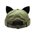 thumbnail image 1 of Xiying - Gorro Deportivo Sin Ala con Orejas de Docker - Gorro Deportivo Ajustable de Algodón para Hombre y Mujer, Ligero y con La Parte Trasera Hacia Atrás (Talla 55-59 Cm/21,65-23,23 Pulgadas), Pleg, 1 of 1