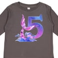 thumbnail image 4 of Inktastic 5th Birthday Mermaid Tail Boys or Girls Long Sleeve Toddler T-Shirt, 4 of 5