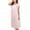 Pink, variant on Baberdicy Pajamas for Women, Nightgowns for Women, Women Summer Home Lace Ice Silk Short Sleeve Loose Plus Oversize Nightgown Dress Nightgowns for Women