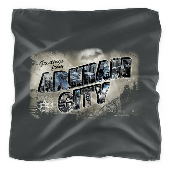 Batman: Arkham City Greetings From Arkham Bandana (21 in x 21 in)