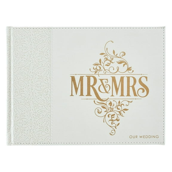 Guest Book Lux-Leather MR & Mrs (Hardcover)