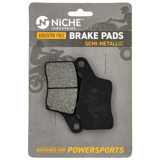 Niche Rear Brake Pad Set for Ski-Doo Summit Semi-Metallic Snowmobile 519-KPA2515D