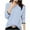 Light Blue, variant on GigrtiJin Women's Striped Printed Blouse Fall Round Neck Long Sleeve Casual Loose T-Shirt Comfy Basic Pullover Tops