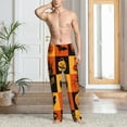 thumbnail image 2 of Pofeuu Halloween Banner Symbols Print Men's Pajama Pants, Soft Lounge Pajama Pants with big pockets for Men Plaid Pj Bottoms-XX-Large, 2 of 6