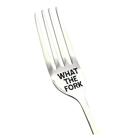 

Heiheiup Valentine Gift Tableware Engraved Fork Present For Husband Madam Family And Friends Tableware Printing Stainless Steel Fork Light Place Mats