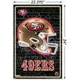 thumbnail image 3 of NFL San Francisco 49ers - Neon Helmet 23 Wall Poster, 22.375" x 34", 3 of 4